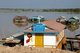 Cambodia: Floating church and floating houses on the edge of the Great Lake, Tonle Sap, near Siem Reap